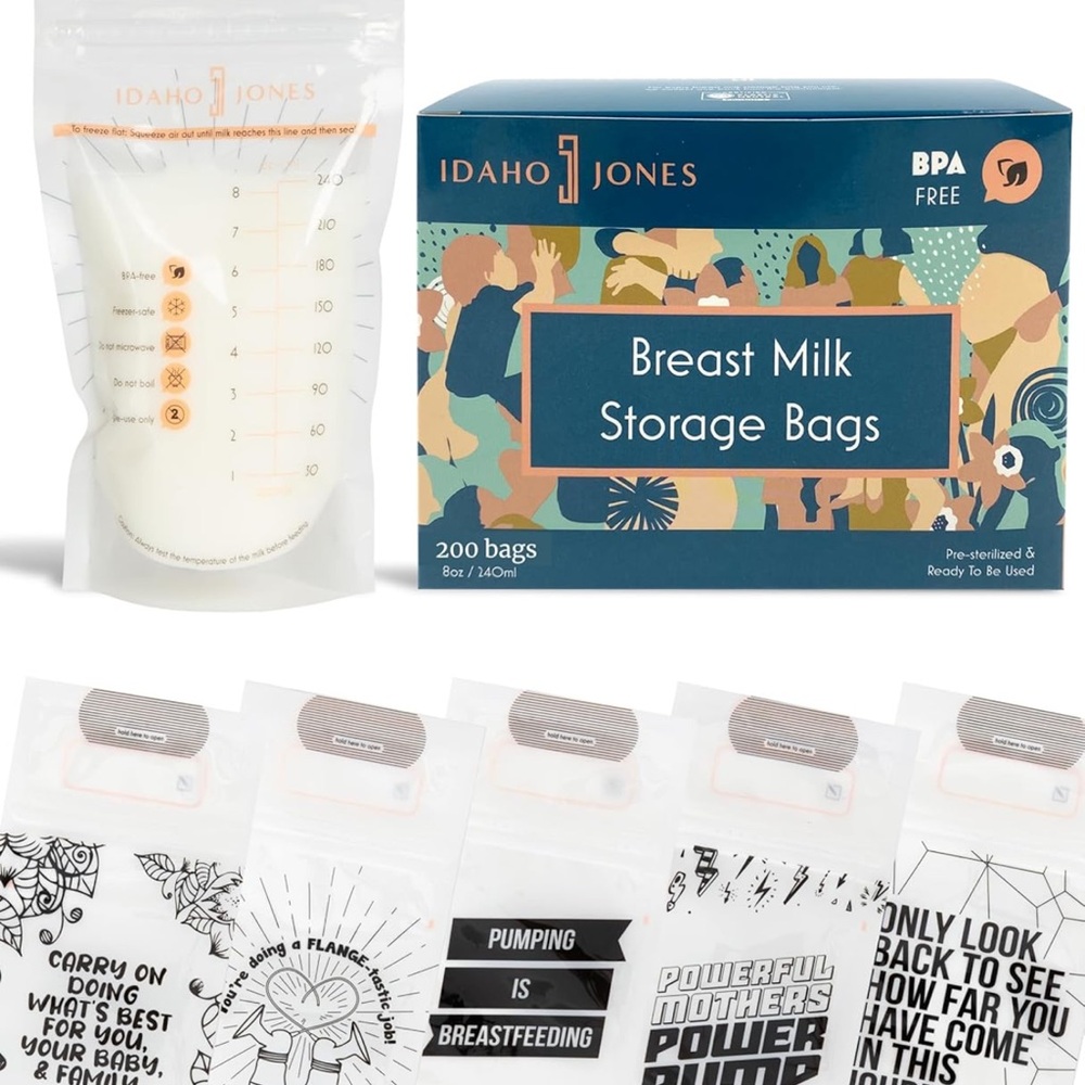 Idaho Jones Breast Milk Storage Bags Set